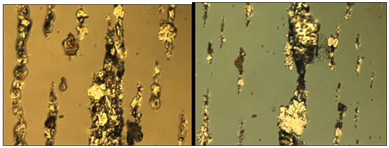 鐵譜分析圖譜--粘著磨損